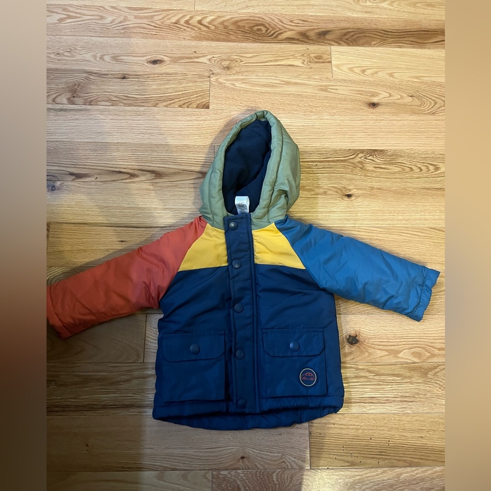 Little Me 3 colorblock coat